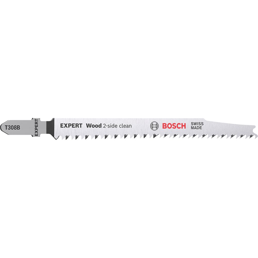 Bosch Expert T 308 B Wood 2Side Jigsaw Blades 117mm 3 Pack Screwfix