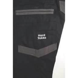 Hard Yakka Raptor Cuff Women's Trousers Black Size 12 30" L