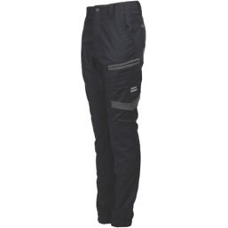 Hard Yakka Raptor Cuff Womens Trousers Black Size 12 30" L