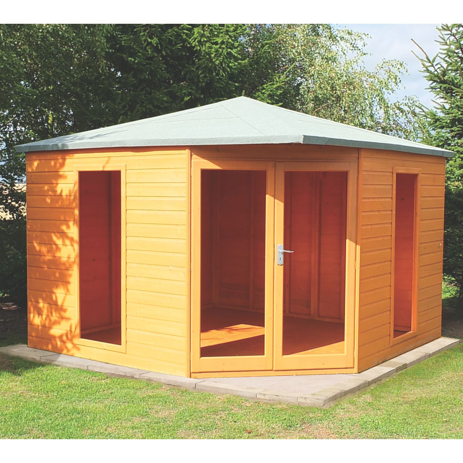Shire Larkspur 10' x 10' (Nominal) Hip Timber Summerhouse (618TJ)