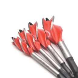 Armeg Wood Beaver Hex Shank 4-Flute Auger Wood Drill Bit Set 4 Pieces