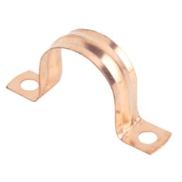 22mm Pipe Clips Copper 10 Pack