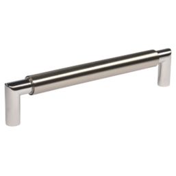 Siro  Straight Door Pull Handle Polished / Satin Chrome 172mm