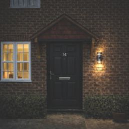 Lutec Focus Outdoor Wall Light With PIR Sensor Stainless Steel