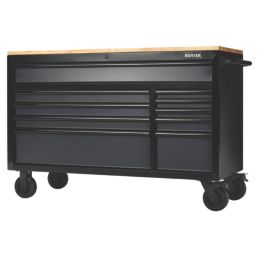 Bunker  10-Drawer Workbench Roller Tool Cabinet Grey