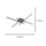 Eglo Vascella LED Square Ceiling Light Black 20W 2500lm