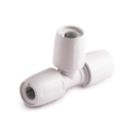 Hep2O  Plastic Push-Fit Equal Tees 10mm 10 Pack