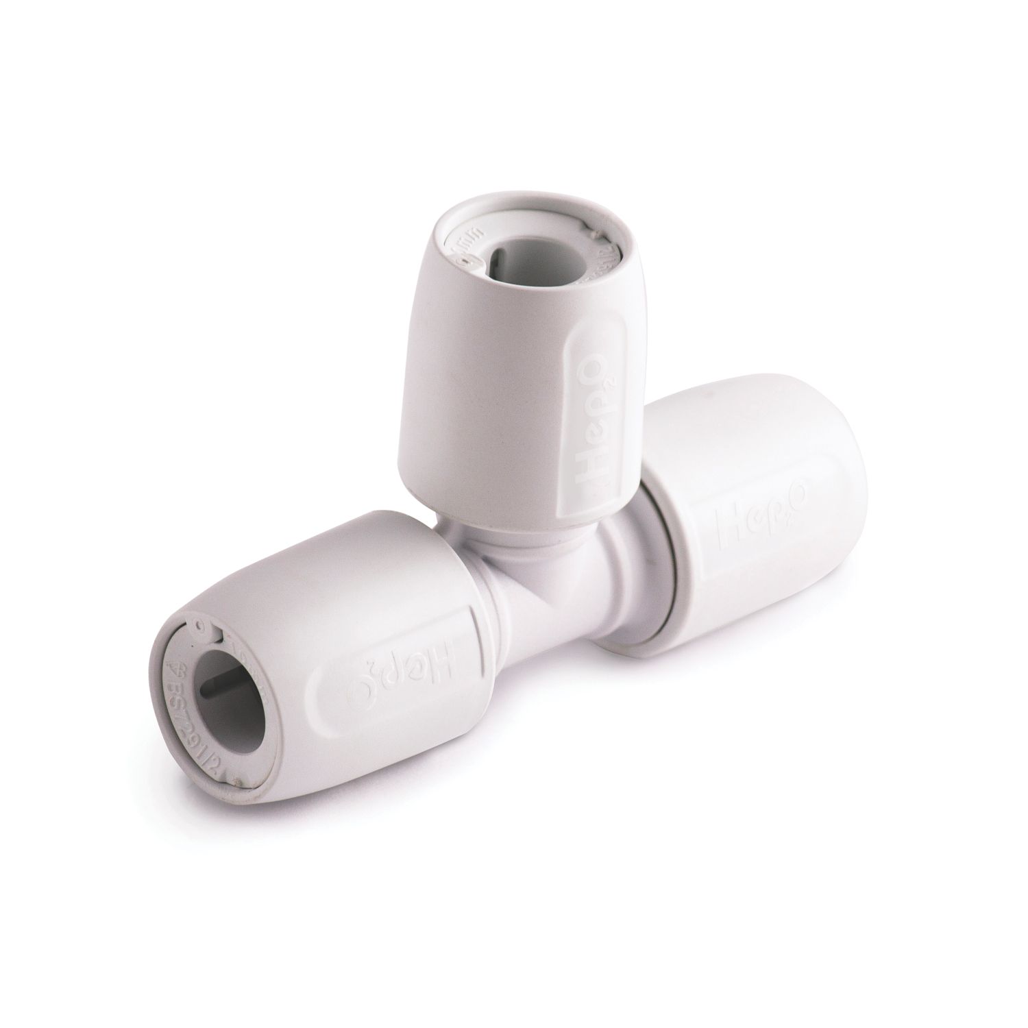Hep2O Plastic Push-Fit Equal Tees 10mm 10 Pack (619FH)