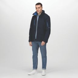 Regatta Exosphere II Waterproof Shell Jacket Navy/Oxford Blue Large Size 41.5" Chest
