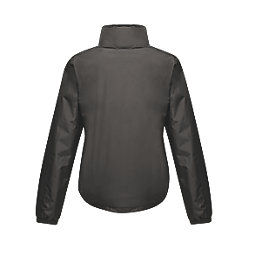 Regatta Dover Womens Fleece-Lined Waterproof Jacket Black Size 10