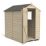 Forest  4' x 6' (Nominal) Apex Overlap Timber Shed with Base