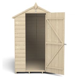 Forest  4' x 6' (Nominal) Apex Overlap Timber Shed with Base