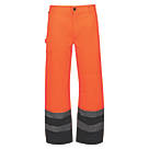 Regatta Pro Hi-Vis Cargo Trousers Orange / Navy 34" W 31" L