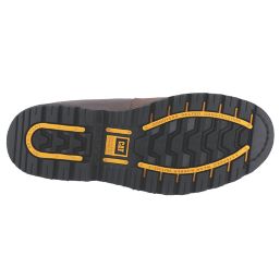 CAT Holton S3 Size 9  Brown Water-Resistant Steel Toe Cap Safety Boots