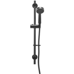 Croydex Pressure Boost One Function Shower Set Matt Black