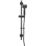 Croydex Pressure Boost One Function Shower Set Matt Black