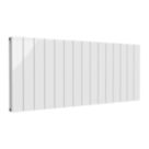 Reina Casina 600mm x 1420mm 5276BTU White Horizontal Aluminium Radiator