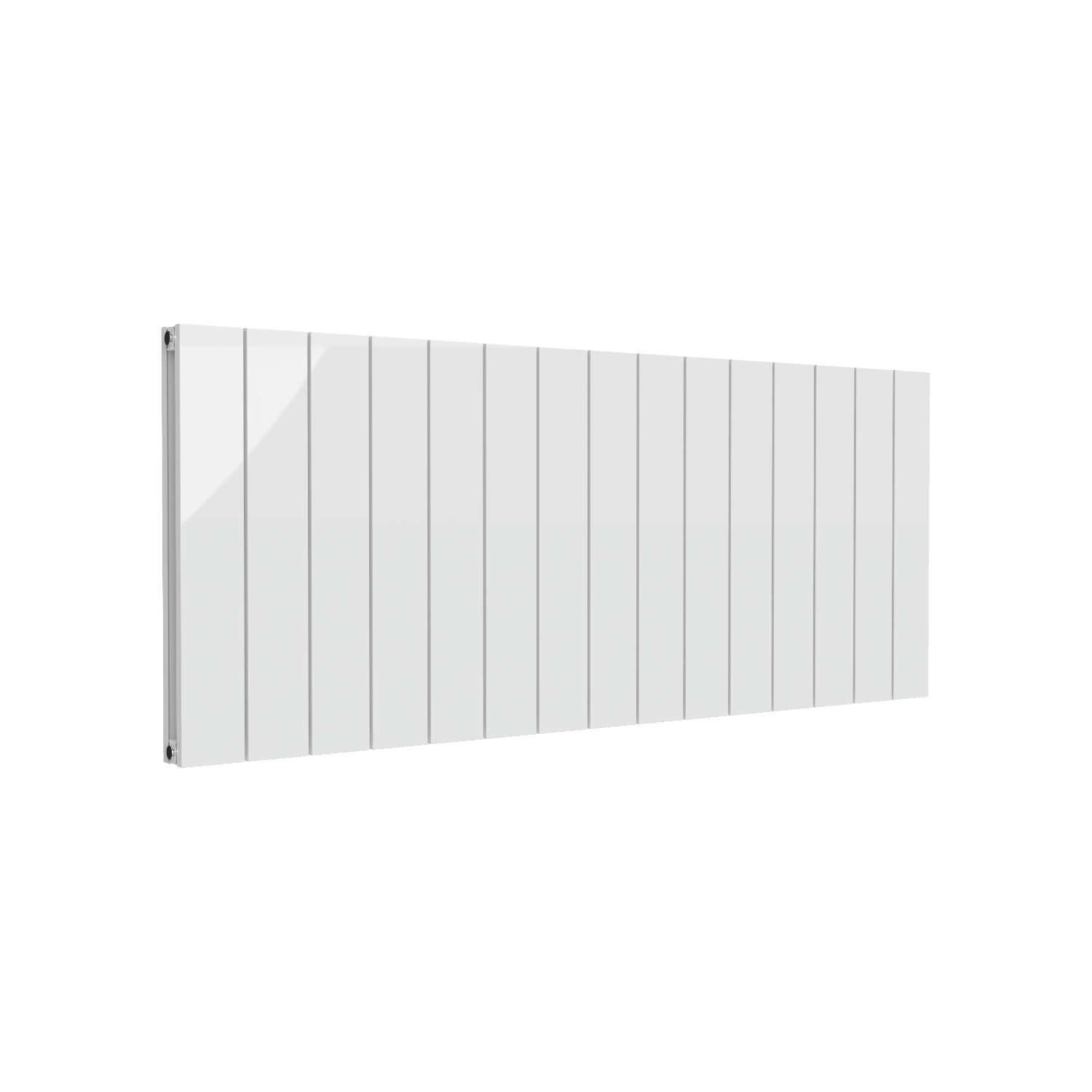 Reina Casina 600mm x 1420mm 5276BTU White Horizontal Aluminium Radiator (619LG)
