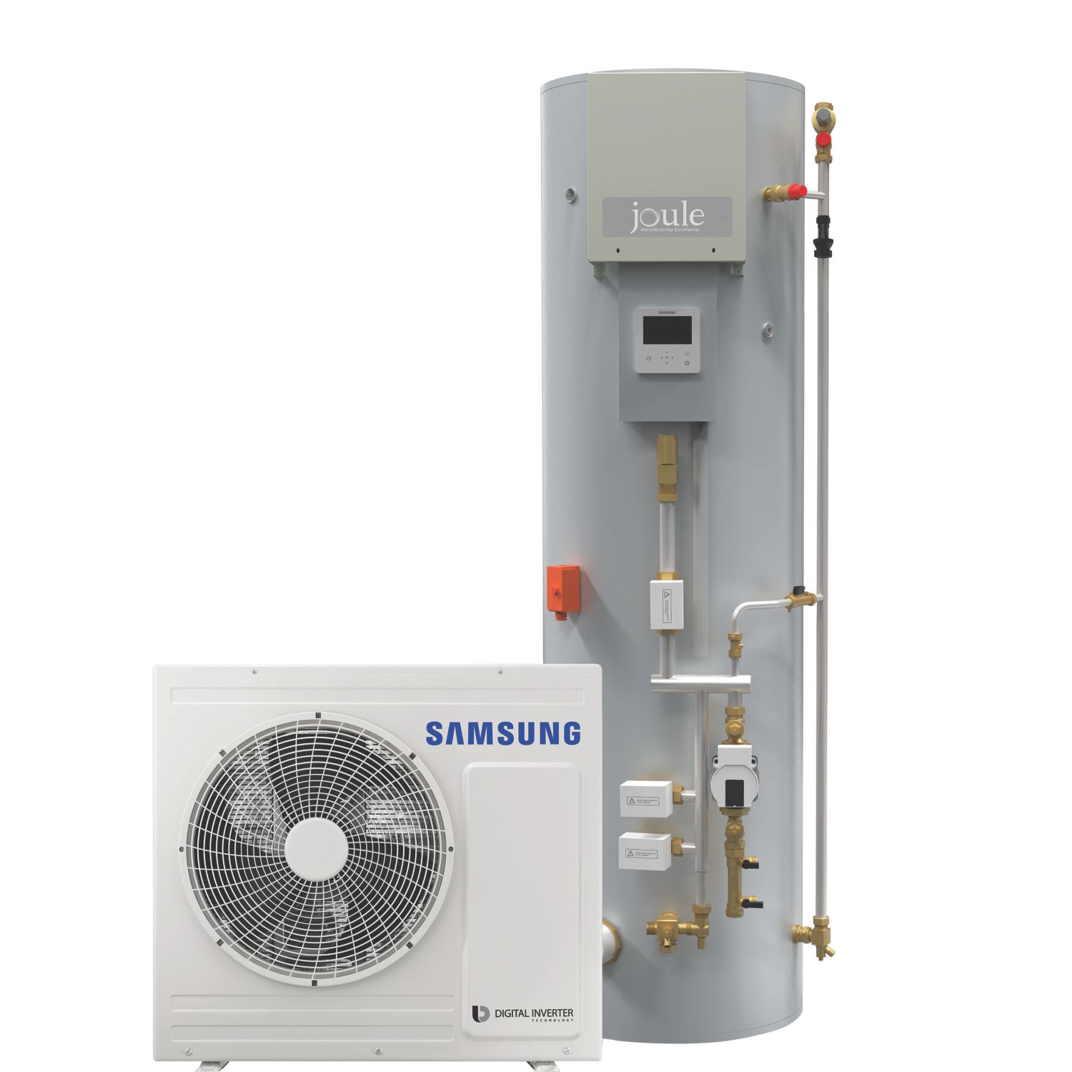Samsung 5kW Air-Source Pre-Plumbed Heat Pump Kit 170Ltr (619PG)