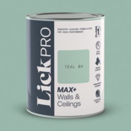 LickPro Max+ 1Ltr Teal 04 Matt Emulsion  Paint