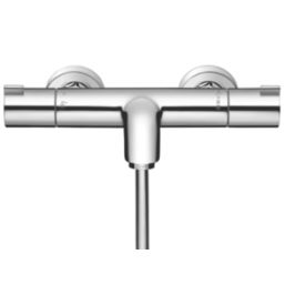 Hansgrohe MyFox Chrome 68mm Wall Mounted Dual Control Thermostatic Shower Mixer Tap