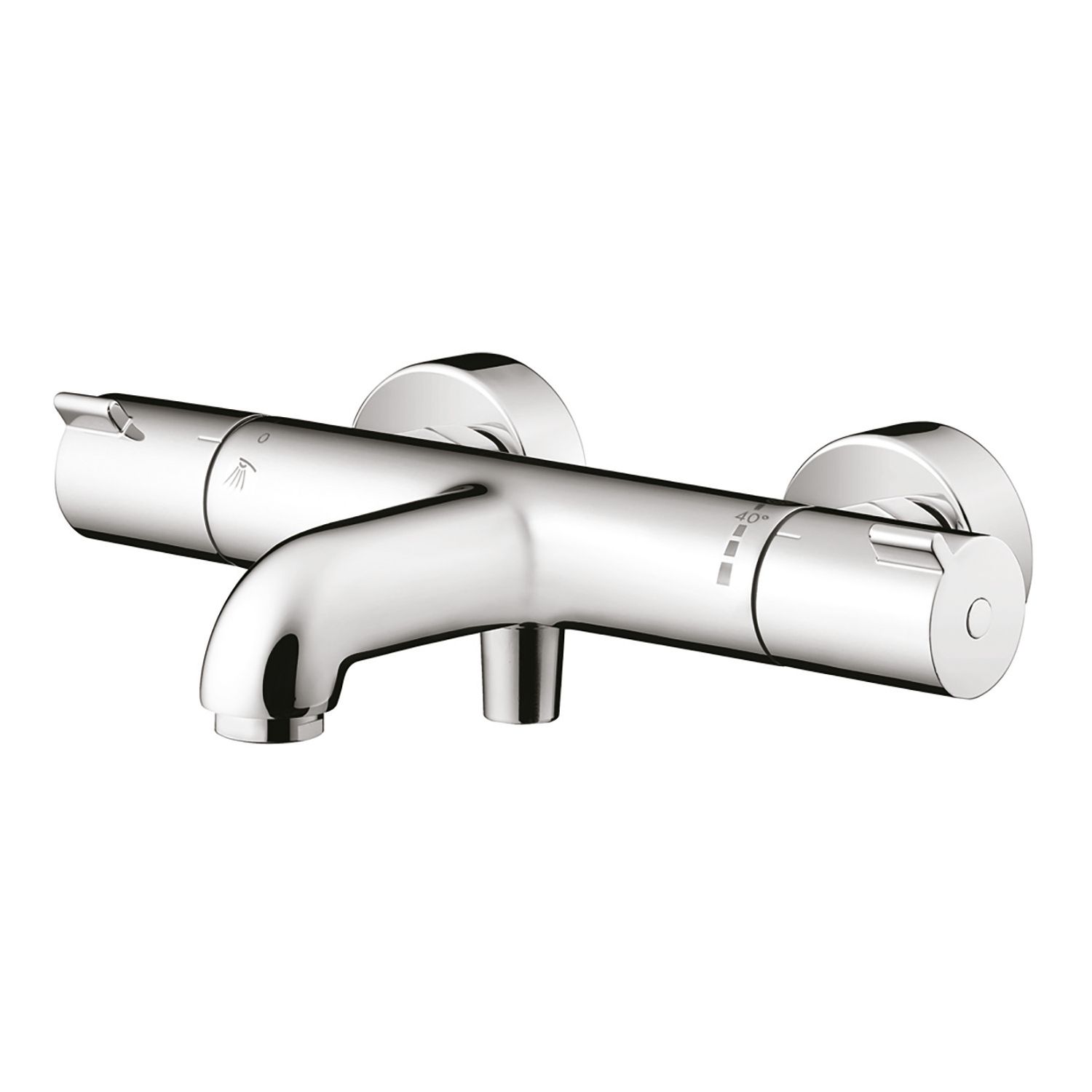 Hansgrohe MyFox Wall Mounted Thermostatic Bath Shower Mixer Chrome (619VK)