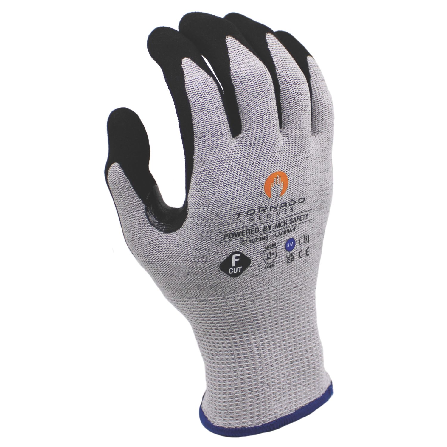 MCR Safety Lacuna NS Cut Resistant Gloves Grey/Black Large (619YM)