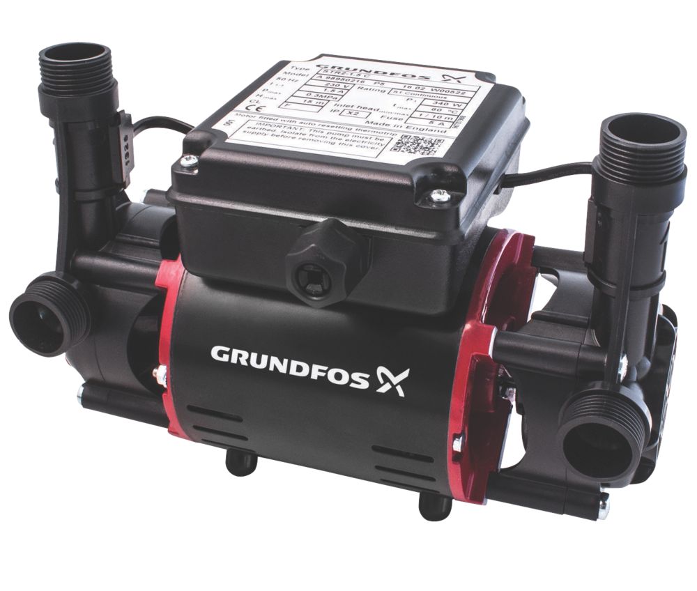 Grundfos 98950217 Regenerative Twin Shower Pump 2.0bar