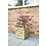 Forest  Square Linear Planter Natural Wood 400mm x 400mm x 440mm