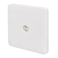 Schneider Electric Lisse Coaxial TV Return Socket White