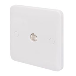 Schneider Electric Lisse 1-Gang Coaxial TV Return Socket White