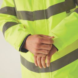 Regatta Hi-Vis Pro Contract Dover Parka Jacket Yellow 3X Large 60.2" Chest