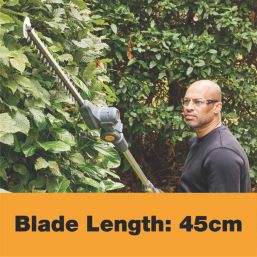 Titan TTI830HDC  45cm 18V 1 x 2Ah Li-Ion TXP Brushless Cordless Pole Hedge Trimmer