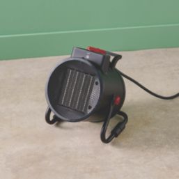 Carreg 2000W Electric Portable Fan Heater Black