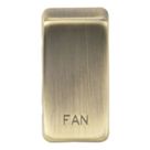 Knightsbridge 'FAN' Switch Cover Antique Brass