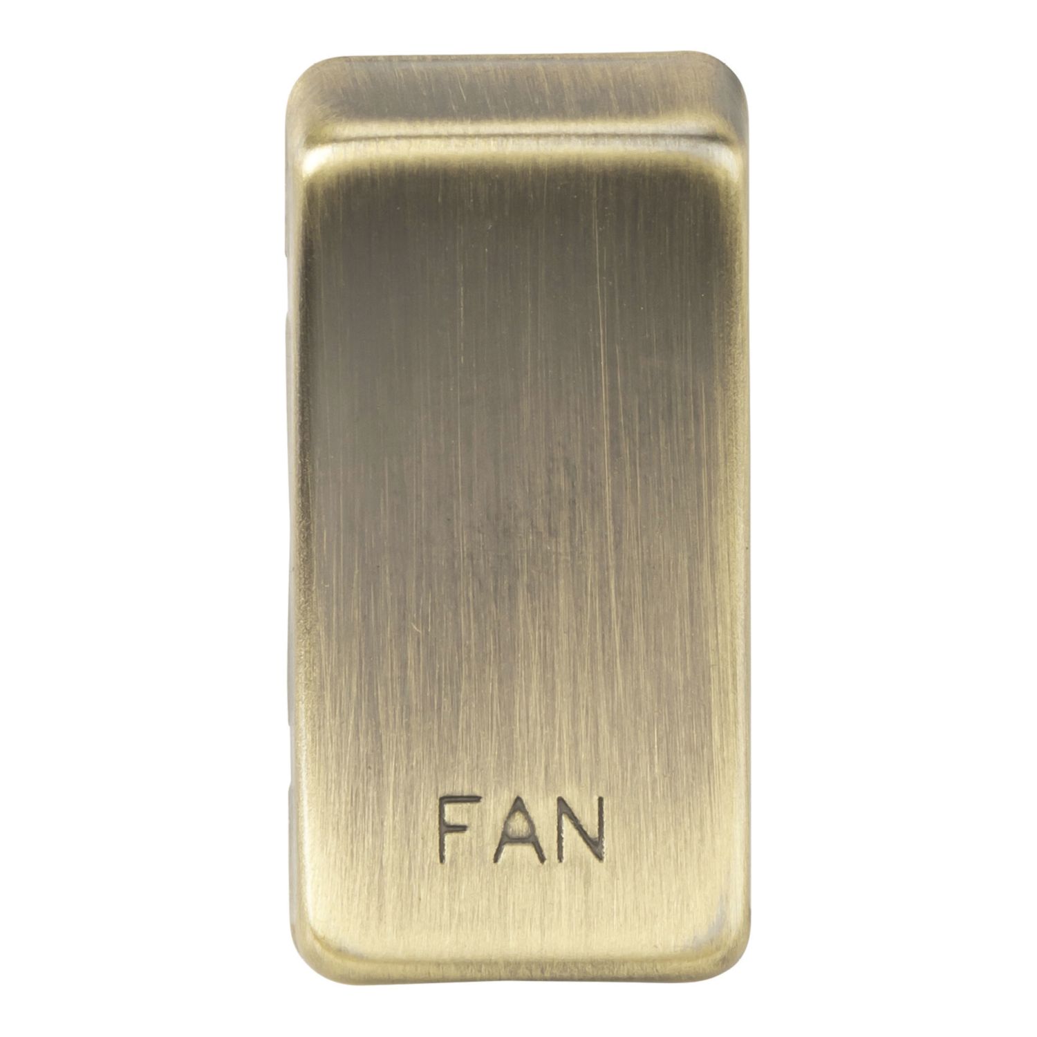Knightsbridge 'FAN' Switch Cover Antique Brass (620CR)