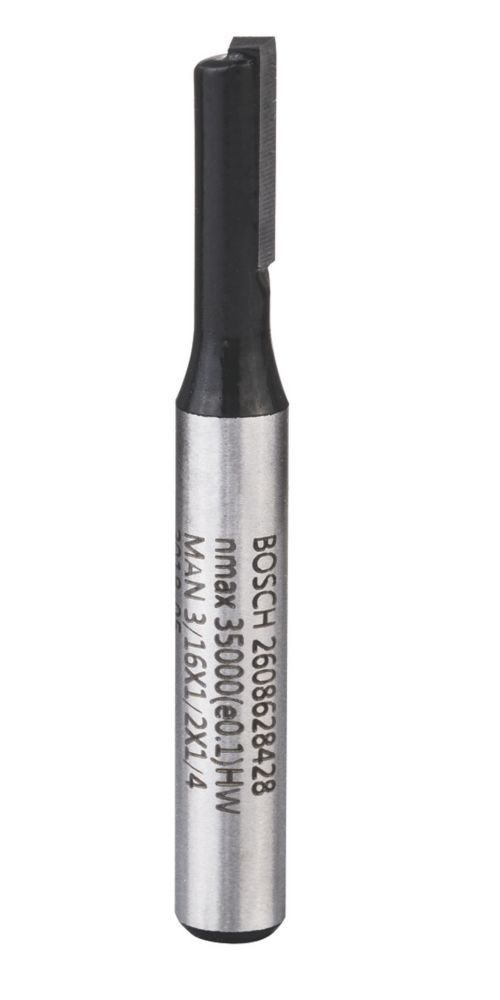 Bosch  1/4" Shank  Straight Standard for Wood Straight Bit 4.8mm x 12.4mm