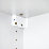 Suki Cabinet Suspension Hangers White 64mm x 25mm x 39mm 2 Pack