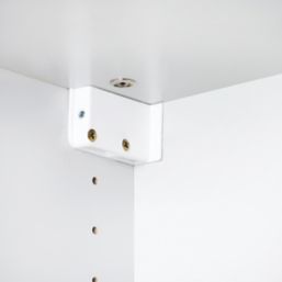 Suki Cabinet Suspension Hangers White 64mm x 25mm x 39mm 2 Pack