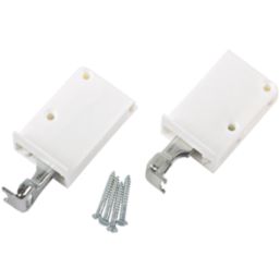 Suki Cabinet Suspension Hangers White 64mm x 25mm x 39mm 2 Pack