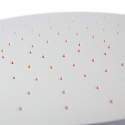 Highlife Bathrooms SH301 Adjustable & Tiltable Rainfall Shower Head Chrome/White 230mm