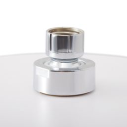 Highlife Bathrooms SH301 Adjustable & Tiltable Rainfall Shower Head Chrome/White 230mm