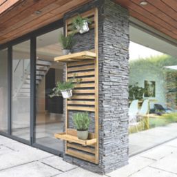 Forest Wooden Slatted Garden Planter 600mm x 1800mm