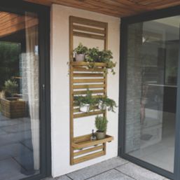 Forest Wooden Slatted Garden Planter 600mm x 1800mm