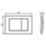Armitage Shanks Septa Pro M1  Dual-Flush Mechanic Control Plate Chrome