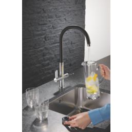 Abode Swich Round Tap Filter Converter Chrome