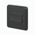 MK Contoura 10A 3-Gang 2-Way Switch  Black with Colour-Matched Inserts