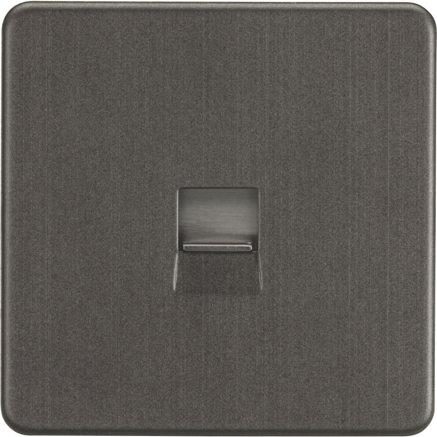 Knightsbridge 1-Gang Slave Telephone Socket Smoked Bronze (620TX)