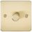 Knightsbridge FP2181BB 1-Gang 2-Way LED Dimmer Switch  Brushed Brass