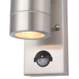 Auraglow PIR Motion Sensor Stainless Steel Up & Down Outdoor Wall